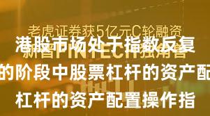 港股市场处于指数反复拉锯阶段的阶段中股票杠杆的资产配置操作指