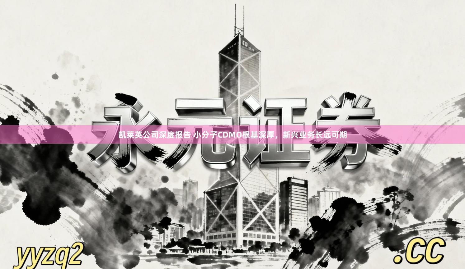 凯莱英公司深度报告 小分子CDMO根基深厚,新兴业务长远可期